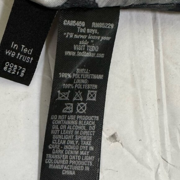 Ted Baker London Tote Bow Vegan Leather Shoulder Bag Large Snake skin Minimalist - Picture 12 of 16